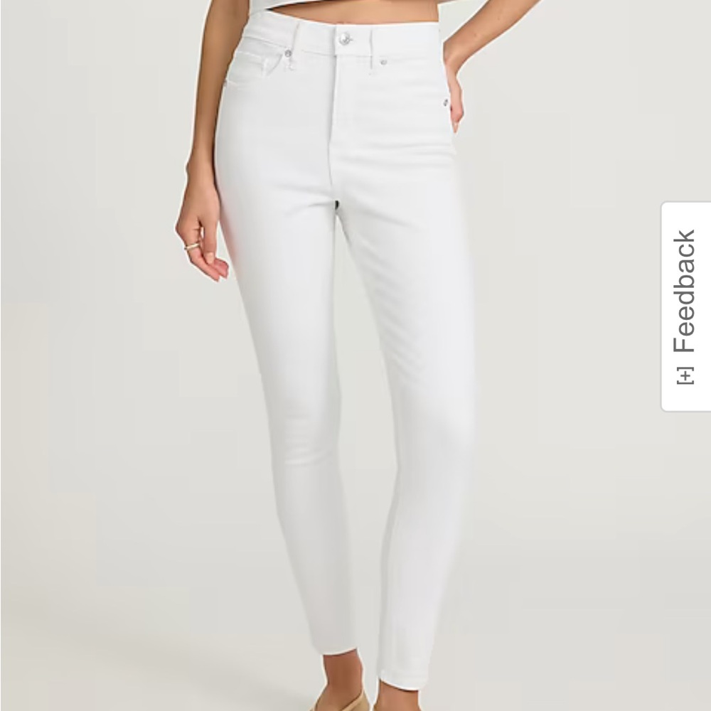 Express Classic White Denim Skinny Jeans